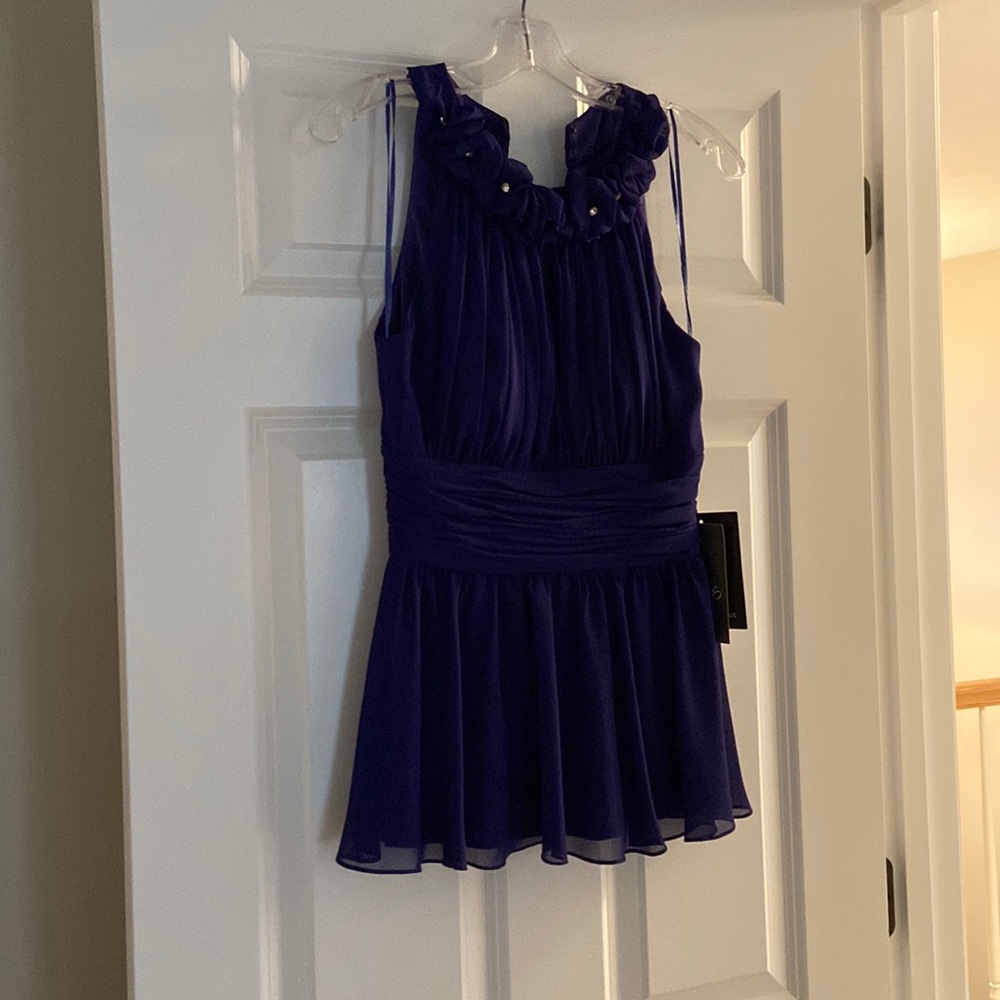 JS Boutique deep purple dressy top